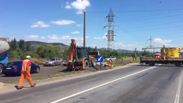 O săptămână cu trafic rutier îngreunat pe DN 1, către Sibiu