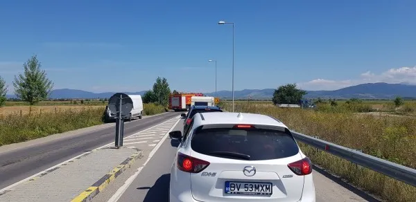 Accident cu două victime pe drumul spre Tărlungeni
