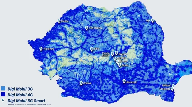 Anunț Digi: orașele din judeţul Braşov în care o să ai 5G până pe 30 septembrie