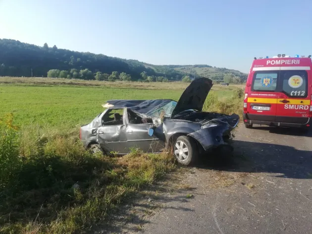 Şi-a făcut maşina praf, fără niciun obstacol în cale