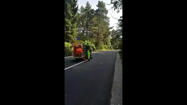 Lucrările la sectorul Predeal - Râşnov din DN73A, aproape gata 