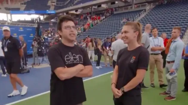 Simona Halep a apărut la „The Ellen Show”