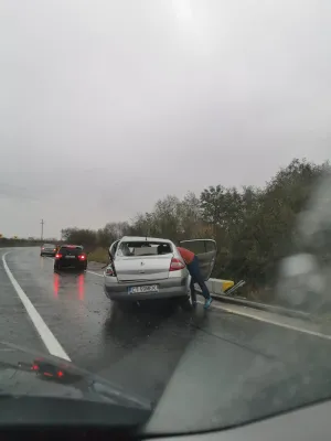 DN 13, Rupea: Ieşire în decor, din păcate, cu un pasager victimă