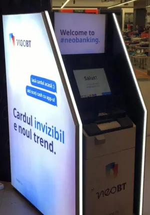 A fost lansat primul bancomat pentru retragerile de numerar 100% contactless