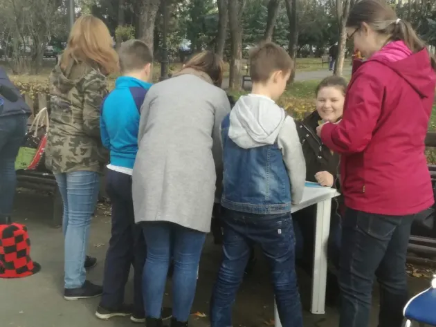 Un exerciţiu inedit, ieri, în parcul central: Ce lucruri cred copiii că li se cuvin