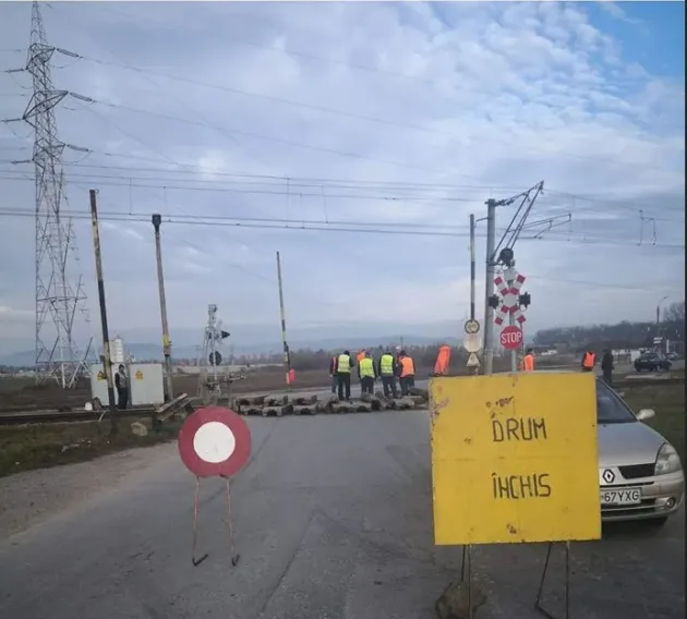 Drum închis spre Prejmer