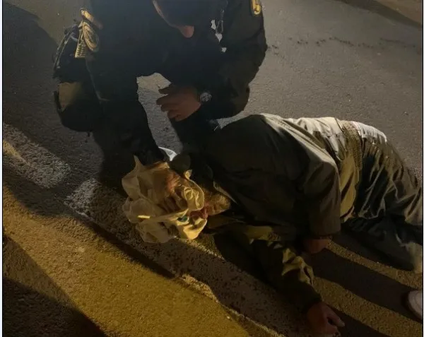 Bărbat rănit, salvat de doi jandarmi