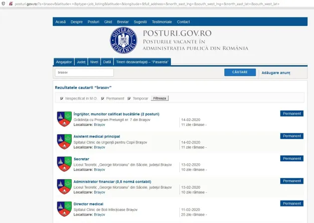 Site-ul de angajări al statului este cea mai populară platformă online din istoria guvernului