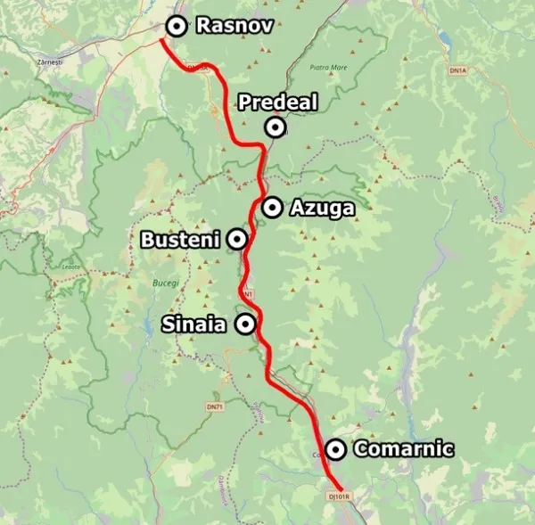 Autostrada Comarnic - Braşov, un nou traseu. Puncte critice: Sinaia, Buşteni, Râşnov