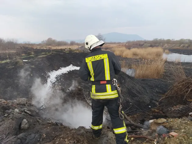 Trei incendii de vegetaţie în judeţ