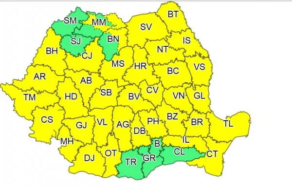 Se strică vremea. Cod galben pentru Braşov, brumă şi local îngheţ la sol
