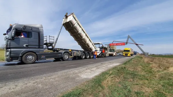 Asfalt nou pe DN11, între municipiul Braşov şi graniţa cu judeţul Covasna