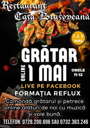 Braşovenii sunt invitaţi mâine la grătar live pe Facebook