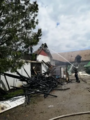 Incendiu la măcelărie