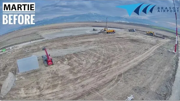 După vizita lui Orban, constructorii „s-au descătuşat”: Avans de o lună la construcţia terminalului Aeroportului de la Ghimbav