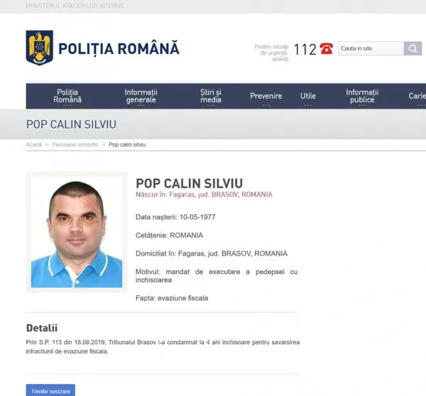 Prieten cu şeful DIICOT, prieten cu primarii, acum căutat pentru încătuşare