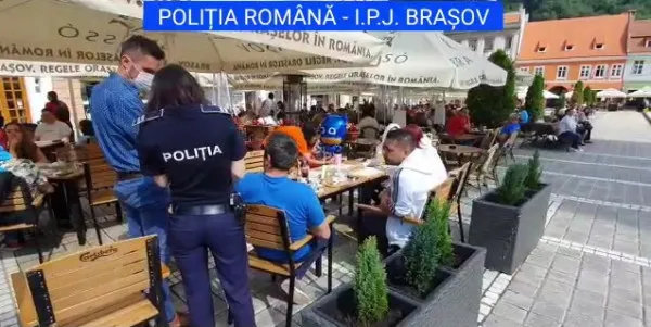 Patrulele IPJ - DSV - ITM - OPC, sâmbătă seara, pe la terasele Braşovului