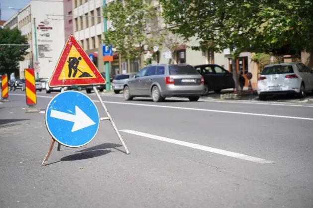 Strada Lucian Blaga  din Brașov intră în șantier până în 10 iulie. Este posibil să fie scurte restricții de circulație 