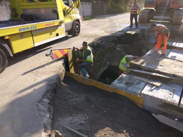 „Surpriză” neplăcută în timpul modernizării DN 73 