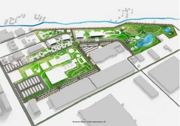 Prima proiecție 3D a scenariului ales pentru uzina abandonată Rulmentul