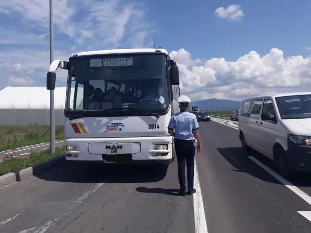Filtru „Covid-19” la Braşov, Codlea şi Ghimbav: au fost opriţi toţi transportatorii de marfă sau persoane