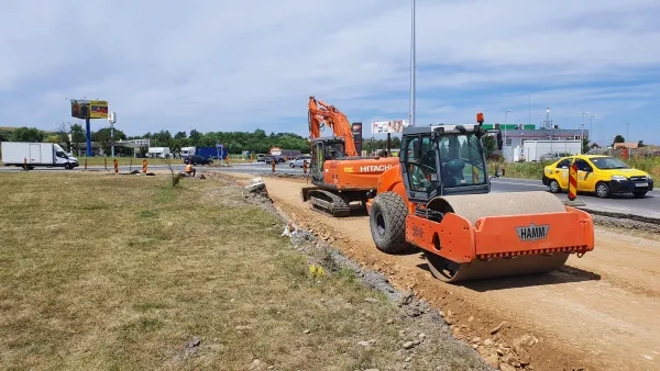 Au început lucrările de reamenajare a intersecţiei dintre drumurile ce leagă Braşovul de Sibiu şi Valea Oltului