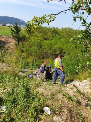 Firmă din Dâmboviţa, amendată pentru autobuze dezmembrate aruncate lângă Decathlon