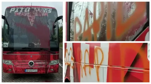 Au bătut Dinamo, iar Rapid le-a vopsit autocarul