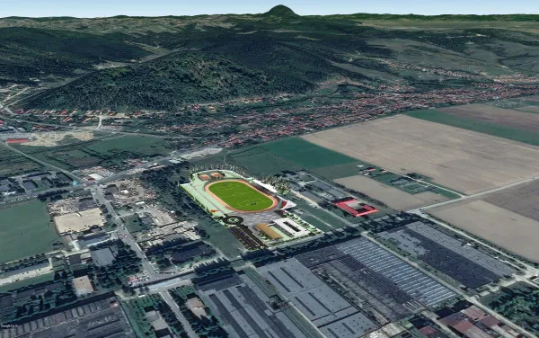 Primăria Zărneşti contribuie cu „pregătirea terenului” pentru noua bază sportivă din oraş 