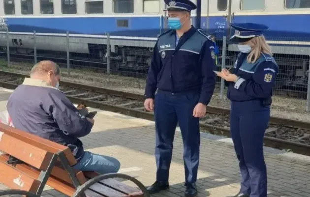 Razie „anti-Covid19” în trenuri şi în gări