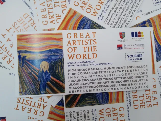 25 de persoane vor avea intrare liberă la expoziţia „Great Artists of the World”