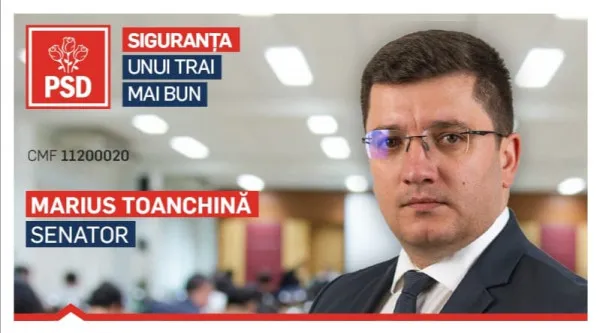 Marius Toanchină: PSD, partidul care a aplicat principiul „fără penali în funcţii publice”