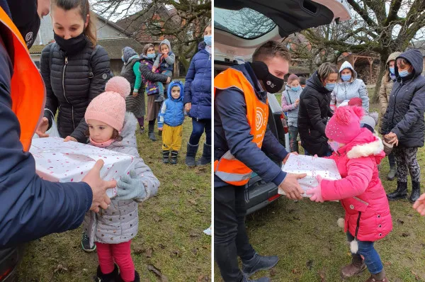 „Împreună de Sărbători”: 450 de pachete de sărbători, distribuite nevoiaşilor din Apaţa, Căpeni, Budila, Tărlungeni şi Braşov
