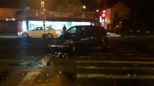 Făgăraş: Accident în centrul oraşului
