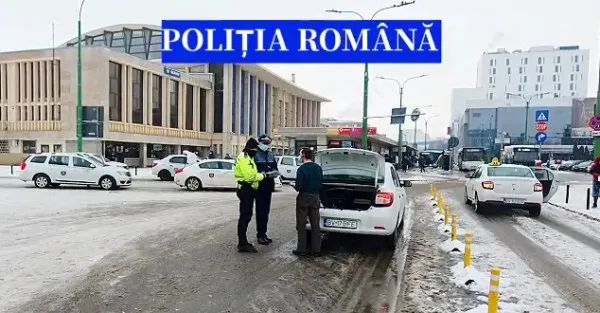 Taximetriştii noştri: 67 „picaţi” la un control. 1 drogat, 3 beţi, 30 prinşi fără mască