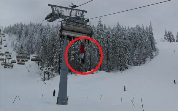 Schiorul care s-a crezut zburător: A vrut să se arunce din telescaun după un „papuc”, viaţa i-au păzit-o alţii