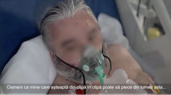 Şi-a simţit sfârşitul... Unul din pacienţii care explică într-un clip al DSU cât de gravă este situaţia în secţia ATI de la Braşov a decedat: 48 de ani, preot