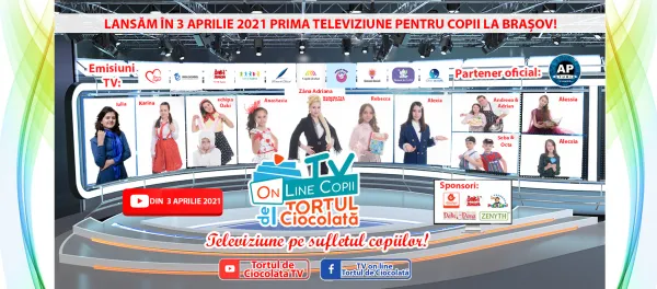 Din 3 aprilie, prima televiziune pentru copii, la Brașov