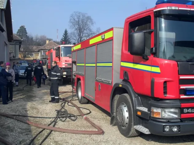 Codlea: Un incendiu stins înainte să ajungă toate echipajele trimise