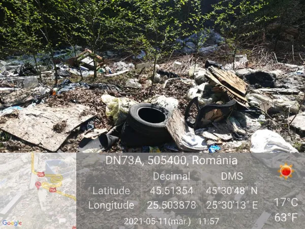 Garda ia la pas Braşovul: A început căutarea gropilor ilegale de deşeuri din judeţ