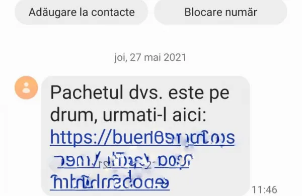 Mesajul care a „umplut” telefoanele braşovenilor şi a alertat şi Poliţia: „Pachetul dvs. este în drum, urmăriţi-l aici”  