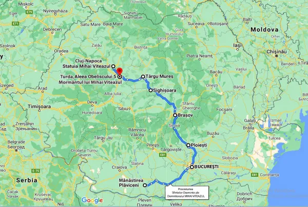 Prima zi naţională Mihai Viteazul: Osemintele voievodului care a unit românii ajung în 26 mai la Braşov, într-un pelerinaj care va străbate ţara