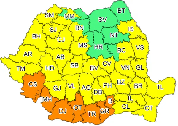 Braşovul a intrat sub cod galben. ANM: Temperaturile de 34 - 39 de grade până sâmbătă, iar noaptea peste 20 de grade