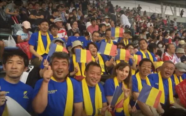 Impresionant, mulțumim Musashino! „Hai România!”, „Fă tot ce poți România!” - sute de japonezi din orașul înfrățit cu Brașovul ne-au făcut  un cadou „de aur”, la Olimpiadă

