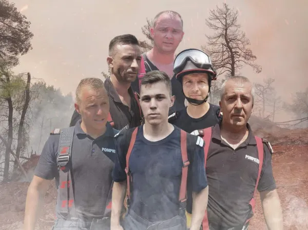 Cei 10 pompieri din Braşov s-au întors din Grecia, acasă: „Nu s-au gândit nicio clipă la riscuri. Ne înclinăm în faţa lor”