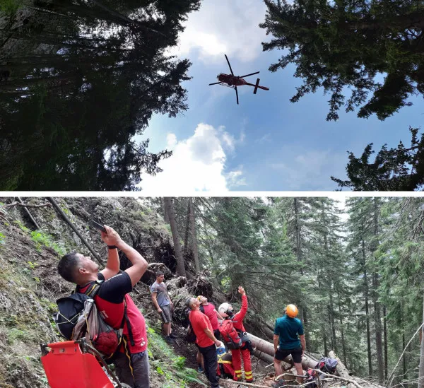 A avut zile, pe „frontul” din Crai! Căzut în gol într-o prăpastie de 30 de metri, a fost o clipă inconştient, apoi s-a ridicat singur: cu 4 răni mari la cap şi multiple traumatisme pe corp