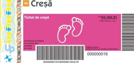 Tichetul de creşă, majorat la 490 de lei