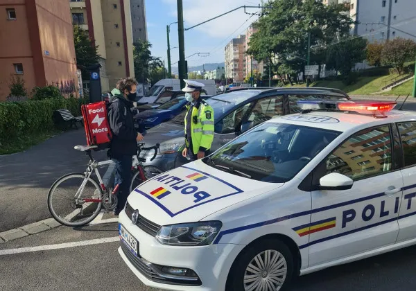 26 de biciclişti amendaţi, în Braşov şi în Poiană