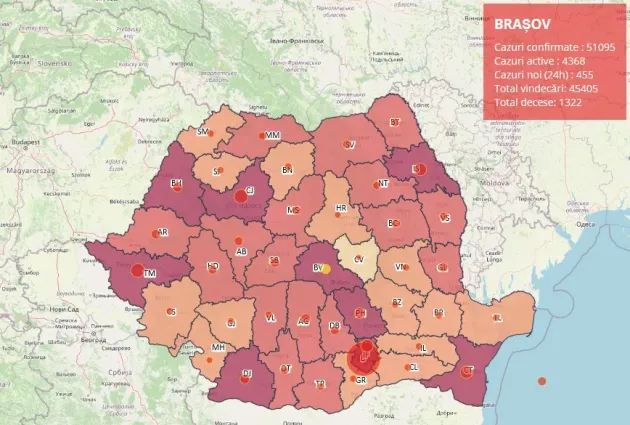 Analiza cazurilor de COVID-19 până la 10 octombrie