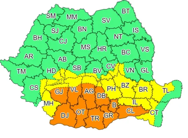 Toamnă şi iarnă până sâmbătă. Braşovul, sub cod galben